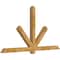 Ekena Millwork Kennewick Rough Sawn Timber Gable Bracket, Western Red Cedar, 84"W x 45"H x 4"D x 4"F, 13/12 Pitch GBW084X45X0404KEN00RWR - alternate 2